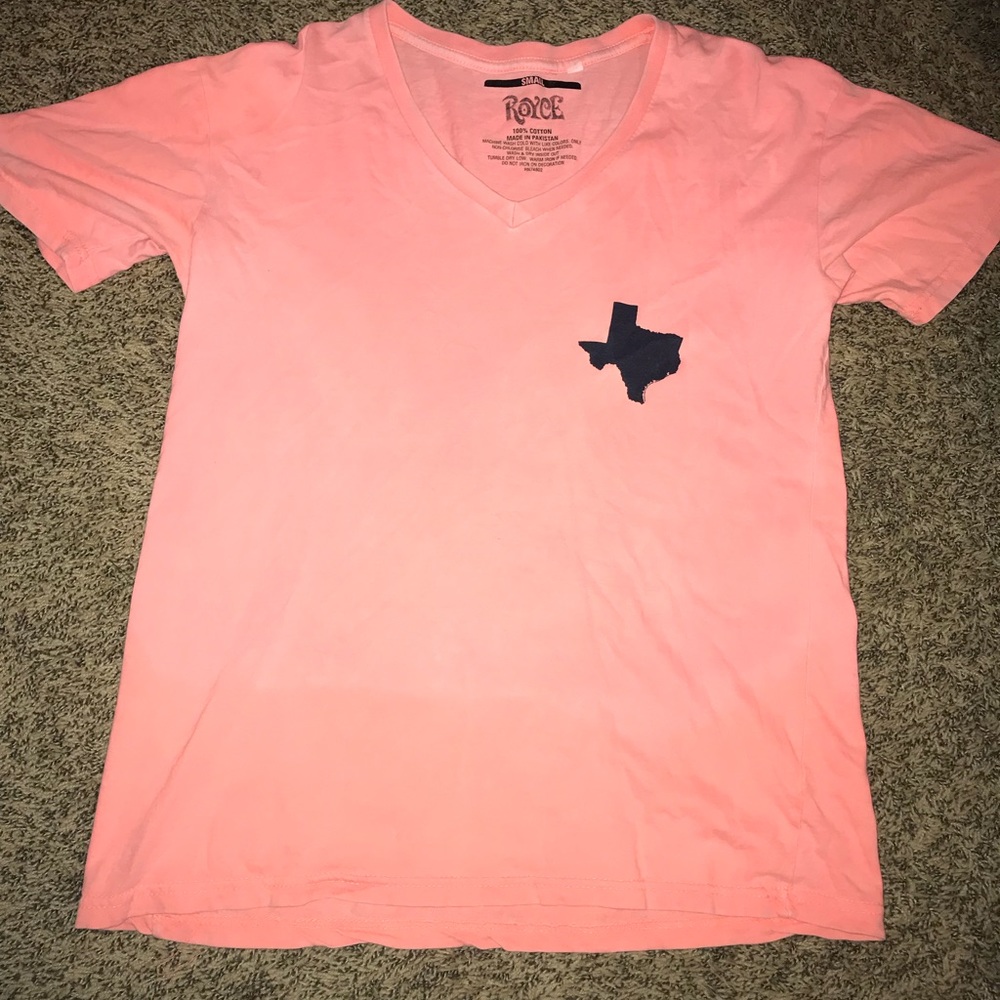 Pink and Navy Texas T-Shirt